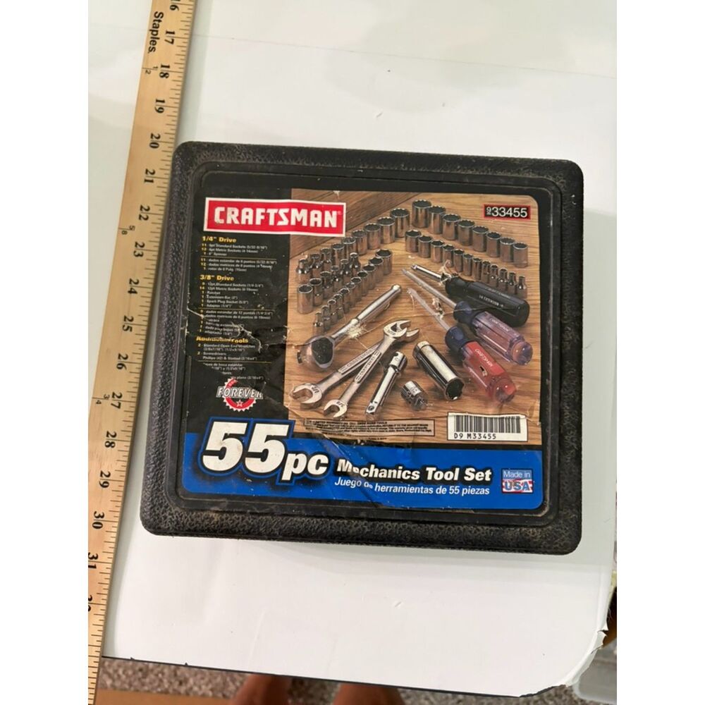Craftsman 55pc tool kit in black case